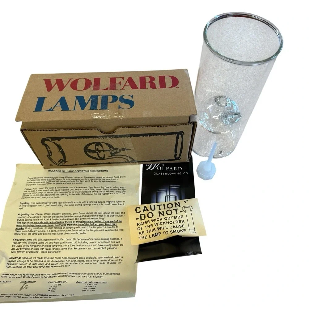 Vtg WOLFARD Glassblowing Co 9
